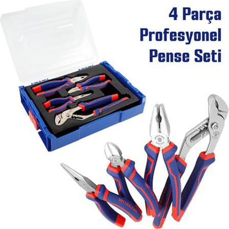 4 Parça Profesyonel Pense Seti