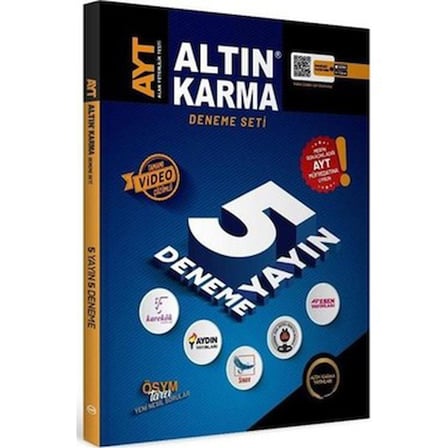 AYT 1. Dönem Deneme Kitabı: Hazırlık Süreci İçin