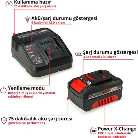 Temizlik Seti, Akü ve Şarj Cihazı ile Birlikte
