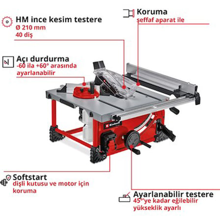 Akülü Tezgah Testeresi 36V ile Yüksek Performans