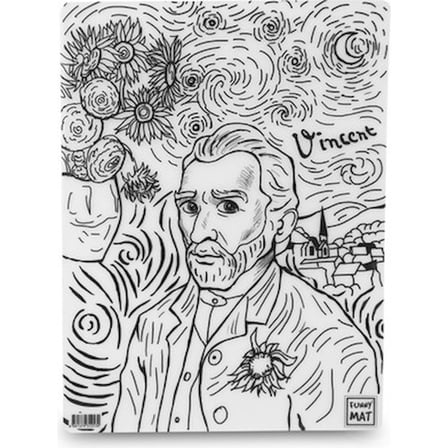 Vincent Van Gogh ve Salvador Dali Temalı Boya Seti, 30x40 cm