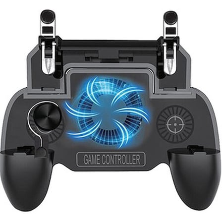 Telefon Uyumlu Tetikli Fanlı Siyah Joystickli Oyun Kontrol