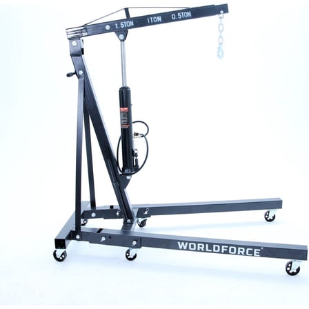 Worldforce 11458 1.5 Ton Katlanır Vinç Hidropnömatik Vinç