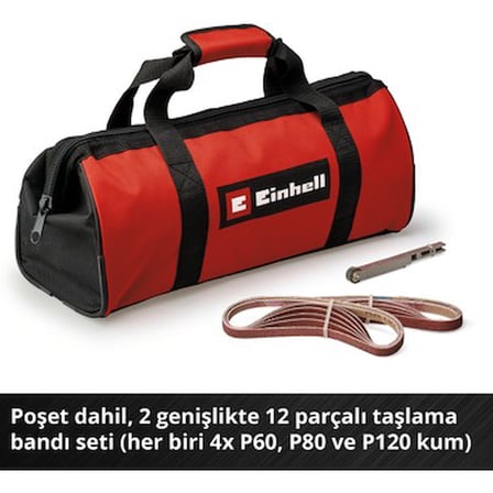 Akülü bant eğe, 18 V, 1700 m/dk hız