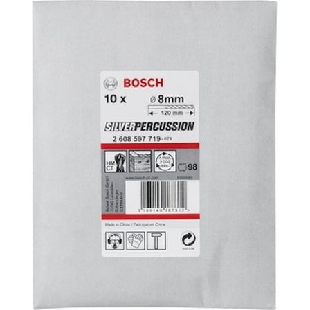 8 x 120 mm Beton Matkap Ucu, 10'lu Ekonomik Paket