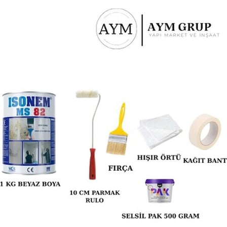Küf ve Nem Boyası Seti 1 kg Kesin Çözüm Ürünü
