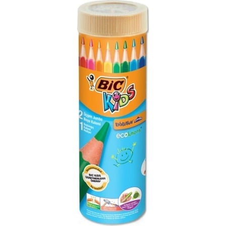 12+1 Renk Metal Tüp Üçgen Jumbo Boya Kalemi