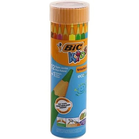 12+1 Renk Metal Tüp Üçgen Jumbo Boya Kalemi