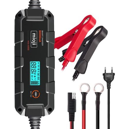 Araba Şarj Cihazı 6000 6A 6V ve 12V Lityum ve Motosiklet İçin