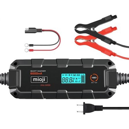 Araba Şarj Cihazı 6000 6A 6V ve 12V Lityum ve Motosiklet İçin