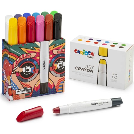 12'li Art Crayon Boya Seti, Yüksek Kalite ve Canlı