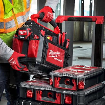 Milwaukee Ağır Hizmet Tipi Packout Alet Taşıma Çantası 25 cm 28 Cep-