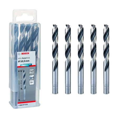 10,5 mm HSS Matkap Ucu, 5'li Paket Seçeneği