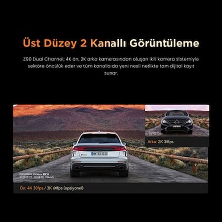 DDPAI Z90 Dual Araç Kamerası - 4G Bağlantı ve Yüksek Hızlı Aktarım
