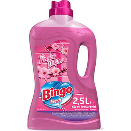 2,5L Pembe Düşler Yüzey Temizleyici Çiçek Kokulu