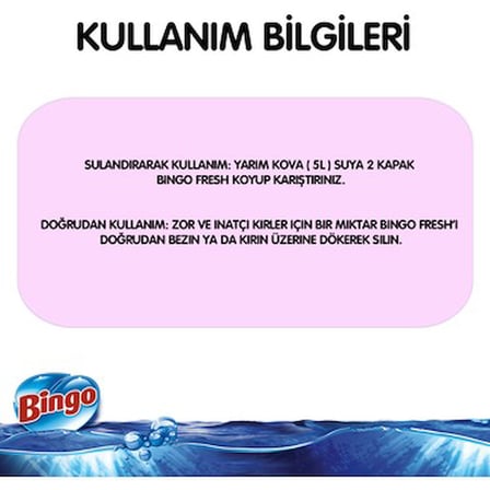 2,5L Pembe Düşler Yüzey Temizleyici Çiçek Kokulu