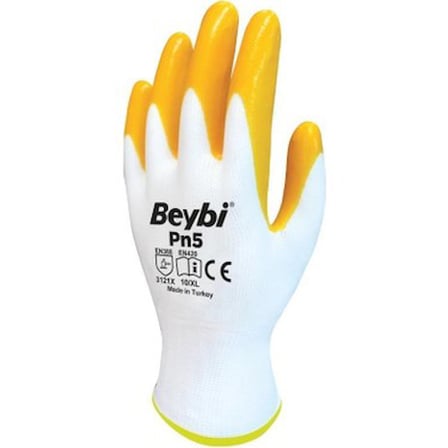 10 Beden Nitril Sarı Eldiven 60 Adet Paket Fırsatı