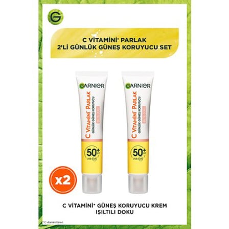 2'li Parlak Günlük Güneş Koruyucu Fluid, SPF50+