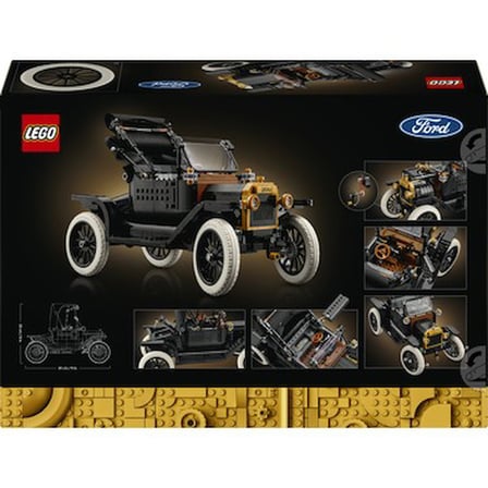 LEGO Icons Ford Model T 11376 - Yetişkinler Için Açılan Tavan Içeren Klasik Dekoratif Otomobil