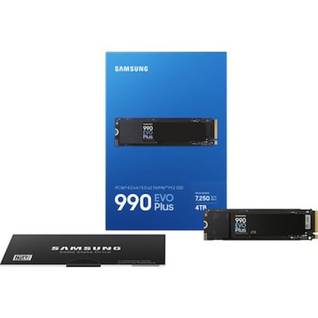 Samsung 990 EVO PLUS SSD 4TB, PCIe Gen 4x4 | Gen 5x2 M.2 2280, Speeds Up-to