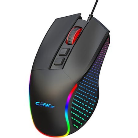 Claw's Crossfire V1 12800 Dpi Full Wide RGB Özel ABS Doku & Claw's Reflex Örgü Kablolu Gaming Mouse