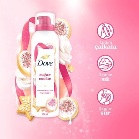 200 ml Tatlı Kokuya Sahip Duş Köpüğü, Nazik Temizleme