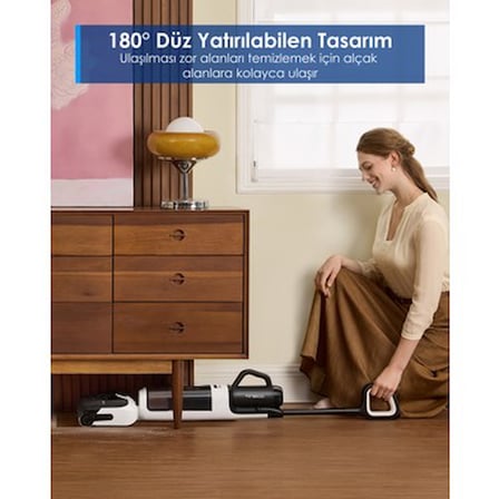 Tineco Floor One Switch S6 Power Kit Kablosuz Akıllı Islak Kuru Elektrikli Süpürge, Zemin
