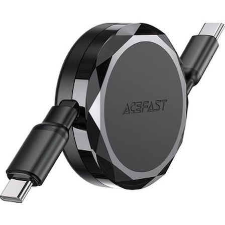 60W Güç Kapasitesine Sahip USB-C Makaralı Şarj Kablosu
