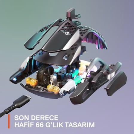 Steelseries Aerox 5 Kablolu Gaming Mouse 18000 DPI Oyun İçin Özel