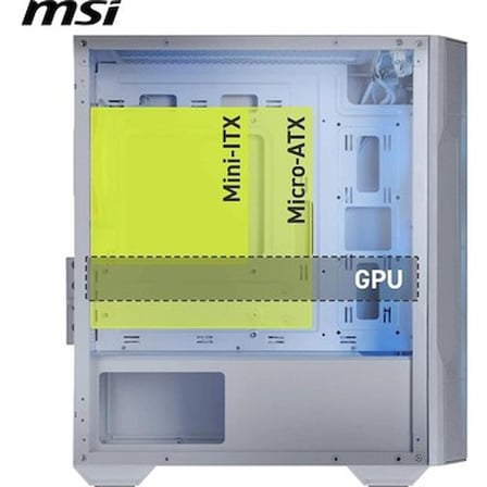 Mikro-Tower PC Kasa, Beyaz Tasarım ve Şık Görünüm