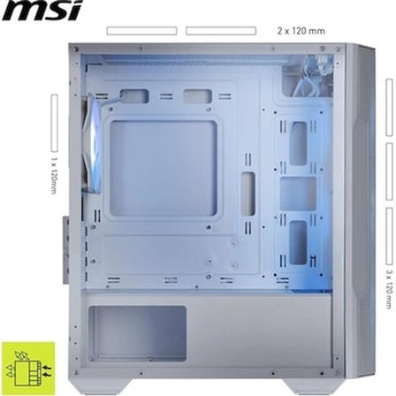 Mikro-Tower PC Kasa, Beyaz Tasarım ve Şık Görünüm