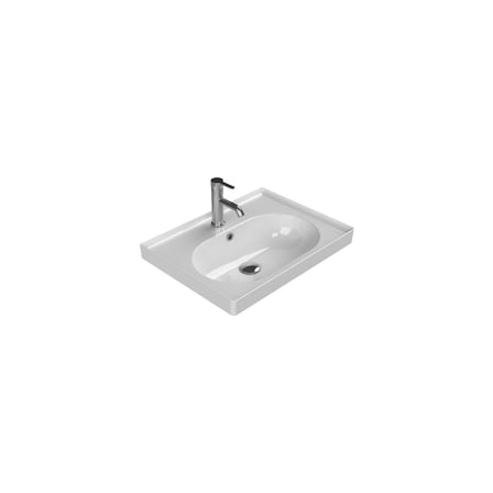 60x45 Turkuaz Etajerli Lavabo ile Şıklık
