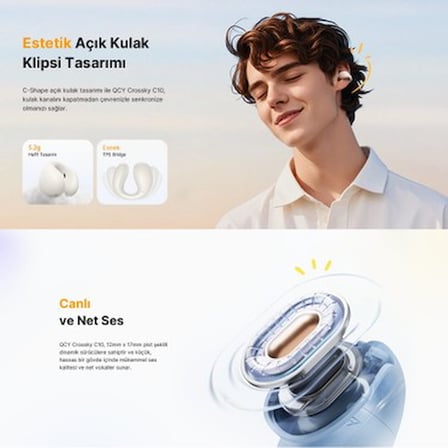 Bluetooth Kulaklık, Çift Mikrofon ve Yüksek Ses Kalitesi ile