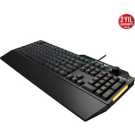 Özel Ses Düğmesi ile RGB Oyun Klavyesi