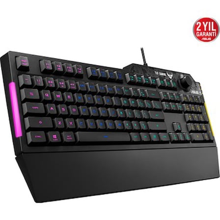 Özel Ses Düğmesi ile RGB Oyun Klavyesi