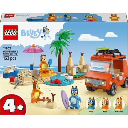 Bluey Temalı Ailece Plaj Gezisi Oyun Seti - 4 Yaş ve Üzeri için
