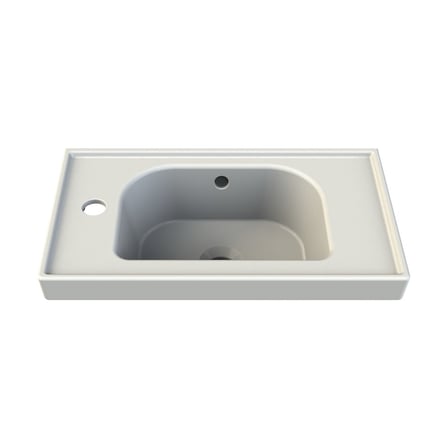 Soldan Batarya Delikli Etajerli Seramik 50x28 cm