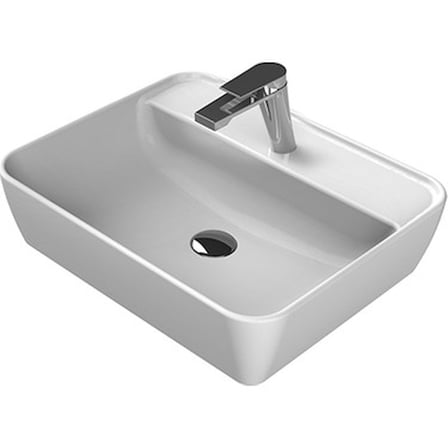 55 cm Tezgah Üstü Seramik ile Fonksiyonel Lavabo