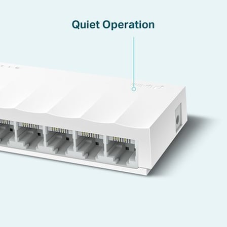 8 Port 10-100 Mbps Switch, Plastik Kasa ile Dayanıklı Tasarım