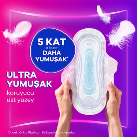 Orkid Platinum Hijyenik Ped Süper Ekonomik Paket Normal (Boy 1) 24 Adet