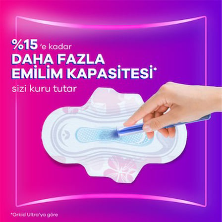 Orkid Platinum Hijyenik Ped Süper Ekonomik Paket Normal (Boy 1) 24 Adet