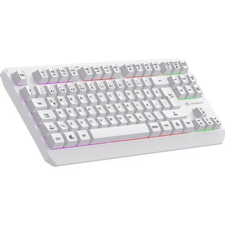Aydınlatmalı Beyaz Mekanik Oyun Klavyesi ve Mouse Seti