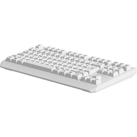 Aydınlatmalı Beyaz Mekanik Oyun Klavyesi ve Mouse Seti