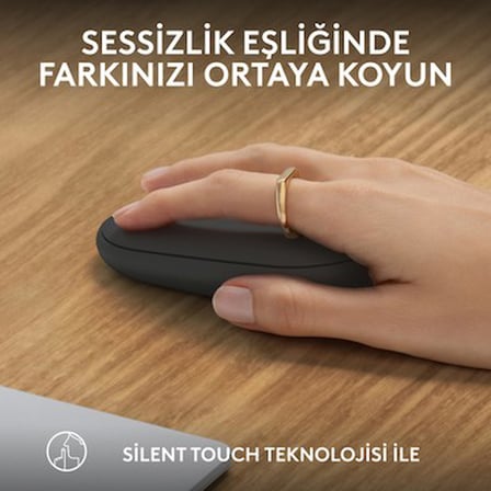 Logitech M350s Pebble 2 Bluetooth Kablosuz Sessiz Kompakt Mouse -