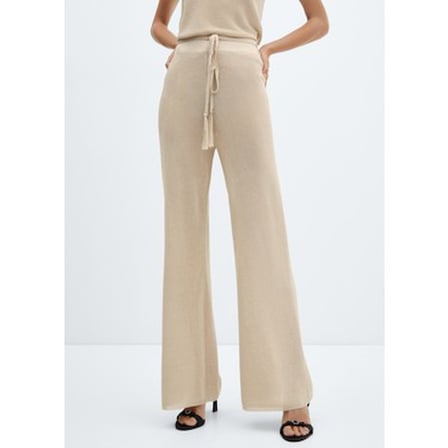 Mango Lurex Örgülü Geniş Paça