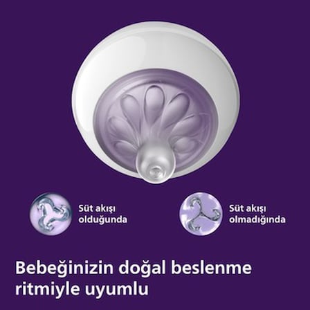 1 numara orta akış silikon biberon emziği - 0+ ay için 2'li