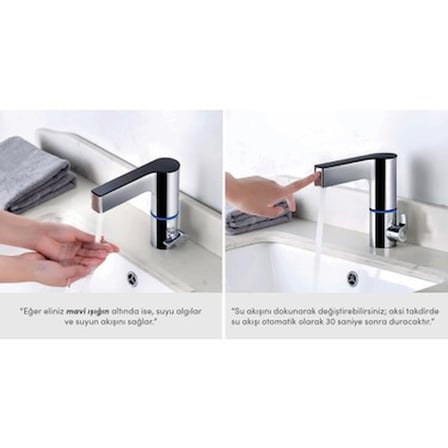 Sensörlü Lavabo Bataryası ile Pratik Hijyen