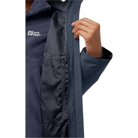 Kadın Outdoor Mont, 3'ü 1 Arada ve Şık Tasarım