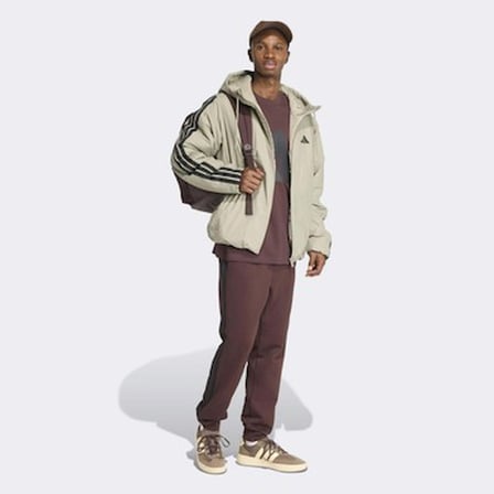 Adidas Sportswear JM4041 Essentials CLIMAWARM 3-Stripes Insulated Hooded