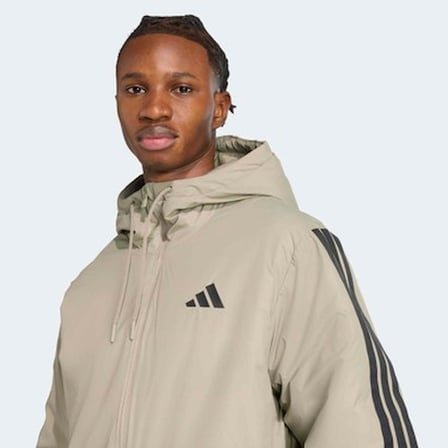 Adidas Sportswear JM4041 Essentials CLIMAWARM 3-Stripes Insulated Hooded